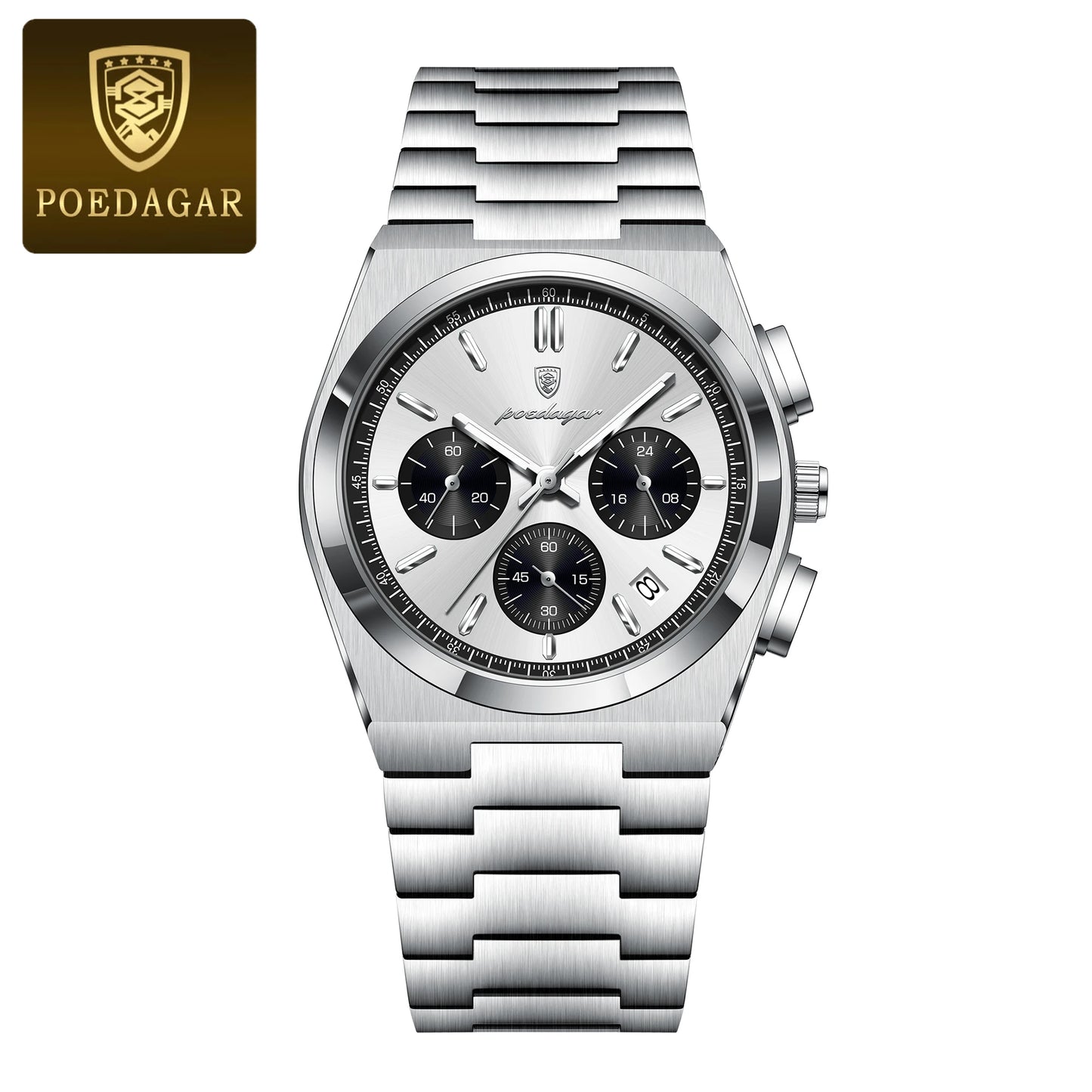 POEDAGAR PRX CHRONOGRAPH PANDA DIAL 40MM